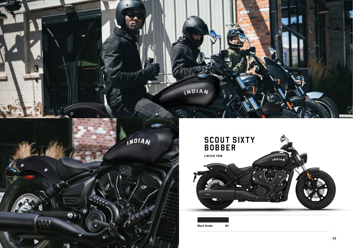 A black motorcycle with a man on it is parked in front of a building. AI generated content