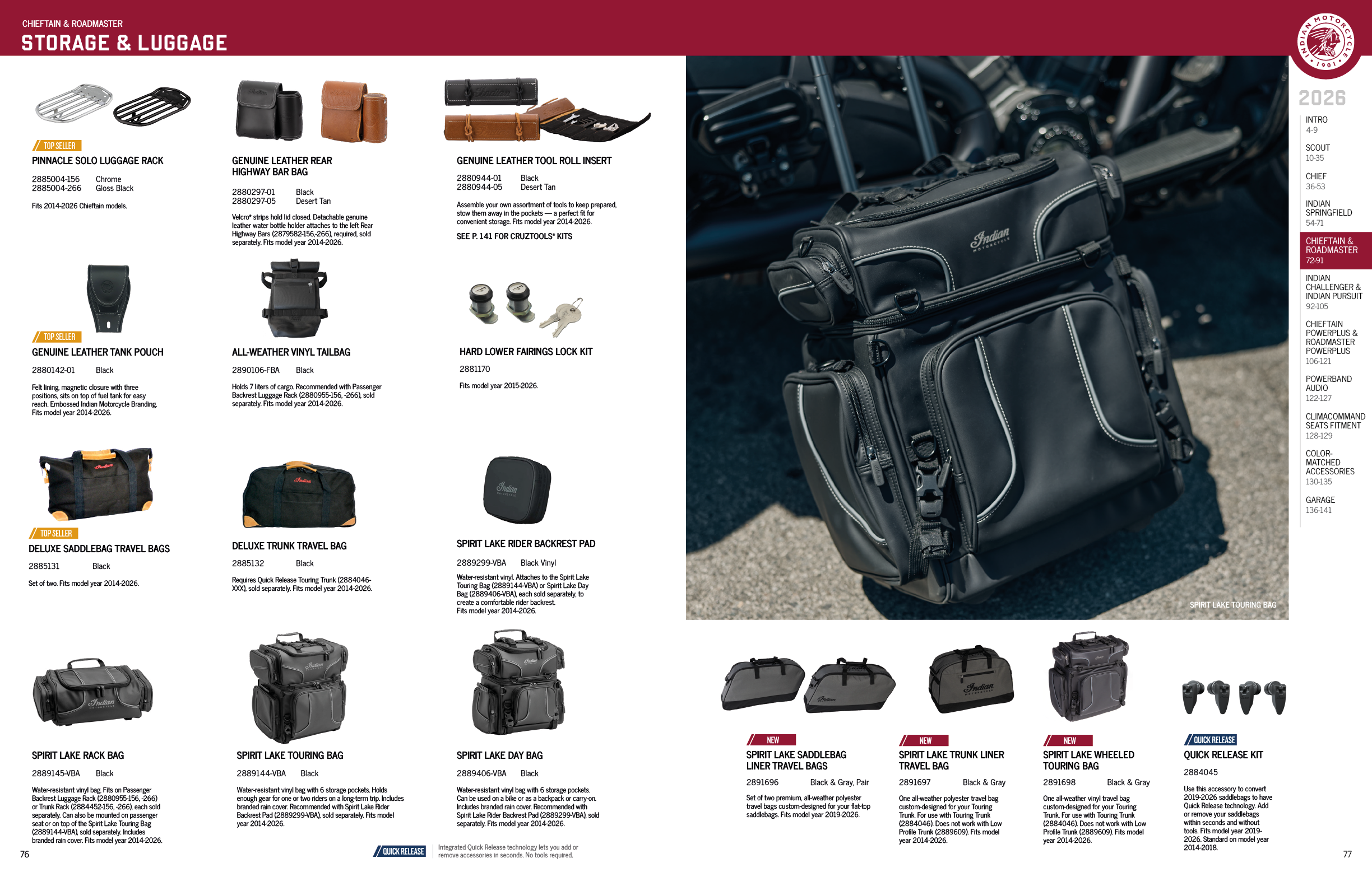 A magazine page with a picture of a motorcycle and a side view of a black bag. AI generated content